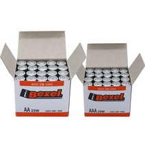 벡셀 알카라인 건전지 벌크 AA20알+AAA20알