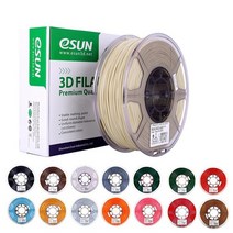 esun 정품 3D 프린터 PLA+필라멘트 1.75mm 1KG, White