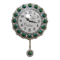 [바보사랑]데일리데코 체리블로썸 추 벽시계, 실버