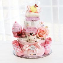 [기저귀케익] 스위트드림, 핑크, 신생아