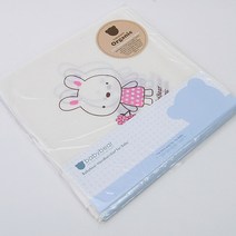 베이비베어 신생아용 유기농나염 엠보 손수건