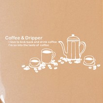 카페스티커_Espresso Macciato 1:1, 화이트, 1개