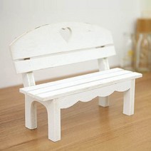 행복디자인 미니하트구름벤치 대, 화이트, 1개