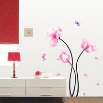 데코사랑 포인트스티커 KR-0011, 핑크플라워