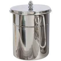 에코룸 멀티형 음식물쓰레기통 1.5L, 실버, 1개