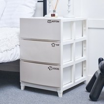 아이엠서랍장3단 아이보리, 1개, 1개