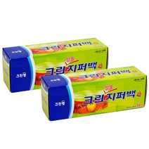 크린랲 지퍼백 대, 2개