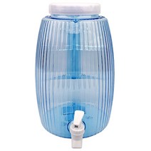ARROW 캠핑 물통 4.7L (원형) 드럼형 생수 음료 디스펜서, 투명