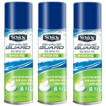 쉬크 쉐이브가드 센서티브 라임 폼, 220ml, 3개