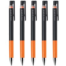 파이롯트 쥬스업 젤잉크 중성 노크펜 0.4mm, 오렌지, 5개입