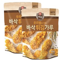 백설 우리쌀로 만든 바삭 튀김가루, 1kg, 2개