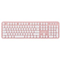 엑토 레트로 무선 키보드 KBD-48, 1개, 핑크