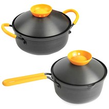 락앤락 쿡플러스 스피드쿡 2종 세트 1호 2개, 혼합색상, 라면냄비 편수 16cm + 김치찌개냄비 양수 18cm