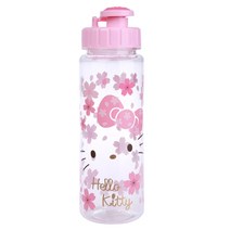 릴팡 헬로키티 벚꽃 스탬프 보틀, 투명, 500ml, 1개
