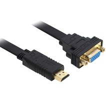 넥시 HDMI TO VGA 케이블 컨버터 플랫타입, NX-HVF20