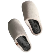 보웰 남성용 더블 소프트 극세사 슬리퍼, 다크베이지