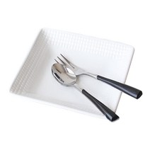 체리하우스 메레신 정사각 접시 소, 화이트