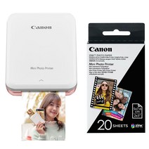 캐논 인스픽 미니 포토 프린터 휴대용 로즈골드 + 인화지 50p, PV-123