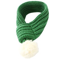 블럭마트 반려동물 방울 목도리 머플러 L, 그린, 1개