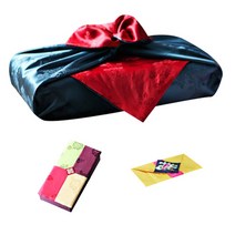 팔복상회 그린 투어 말린 현금 예단 세트, 신랑(봉채) 4색함 / 예단보 황금색 추가, 1세트