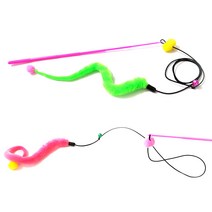 힐링타임 띵겨띵겨 플레이 스네이크 고양이 낚싯대 NH-0107, 랜덤 발송, 1개