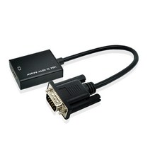 애니포트 VGA to HDMI 오디오 지원 케이블타입 컨버터, AP-VGAHDMI002