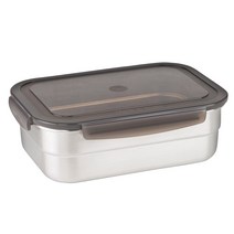 인콕 스텐콕 스텐 밀폐용기 직사각 5호, 1500ml, 1개
