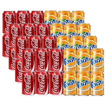 코카콜라 업소용 355ml x 24p + 환타 오렌지 355ml x 24p, 1세트
