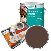 노루페인트 팬톤 내부용 실내벽면 무광 페인트 4L 세트, 19-1218 Potting Soil