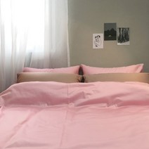 (주)한국침구예진 100수 프리미엄 매트커버 세트 침구 핑크블라썸