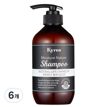 키렌 모이스처 네이처 샴푸 스위트부케향, 500ml, 6개