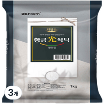 대구농산 더담은 황금빛식탁 백미, 1kg, 3개