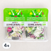 곰곰 아삭한 그린 채소믹스 더블팩, 300g, 4개