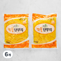 싱그람 꼬들단무지, 1kg, 6개