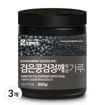 조은약초 프리미엄 검은콩 검은깨 가루, 300g, 3개