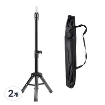 아코다 컴퍼니 21년형 미용 삼각대 스탠드식 헤어 연습 가발 기본형, 혼합색상, 2개