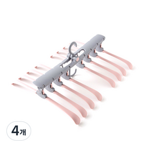 팬물산 랍스터 멀티 행거, 핑크, 4개