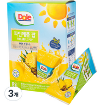 돌 후룻팝 파인애플 8p, 62ml, 3개