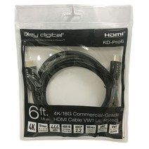 키디지털 HDMI 모니터 케이블 KD-Pro6, 1개, 1.8m