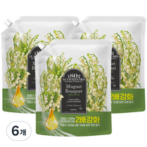 르샤트라1802 인퓨전 초고농축 섬유유연제 뮤게부케향 리필, 2L, 6개