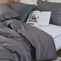 지베딩 프리미엄 순면 바이오 로하스 이불커버, 다크브라운