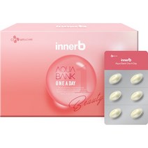 CJ 이너비 아쿠아뱅크 원어데이 84캡슐 12주분 히알루론산 하루한알, 84정, 1개, 84정