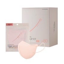 참존 톤업핏 블랙라벨 라이트 KF80 마스크 대형, 25개입, 1개, 피치코랄