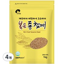 엉클탁 볶은 통 참깨, 1kg, 4개
