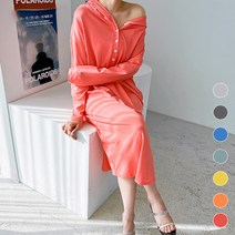 페이퍼먼츠 컬러팝 박시 후드 원피스 04114