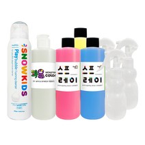 스노우키즈 스프레이 물감 250A + 괴물 물감 250 + 플레이버블 250ml, 4색