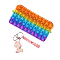 달모아 뽁뽁이 말랑이 푸쉬팝 필통 케이스 대형 A, 혼합색상