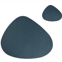 빈테리어 조약돌 테이블매트 + 티코스터 세트, TYPE 02, 45 x 36.8 cm