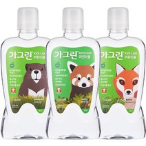 가그린 어린이용 구강청결제 사과향, 550ml, 3개