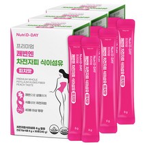뉴트리디데이 프리미엄 쾌변엔 차전자피 식이섬유 피치맛 30p, 240g, 3개